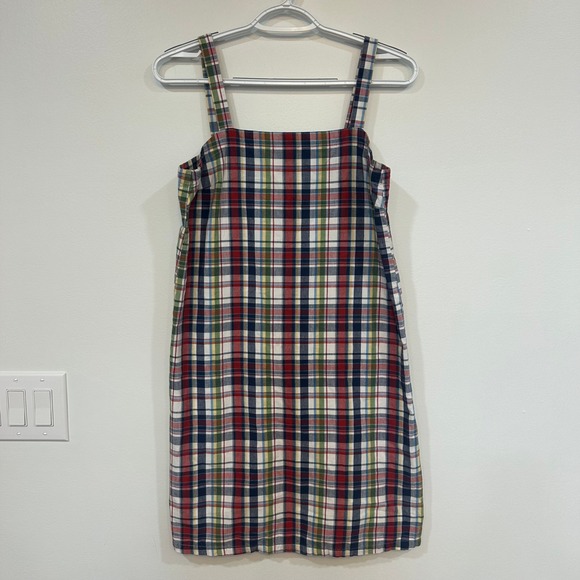 Abercrombie & Fitch Dresses & Skirts - Abercrombie Fitch Womens Vintage Dress Small Cotton Plaid Mini Picnic Y2K 90s